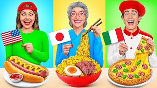 Me vs Grandma Cooking Challenge | Food from Different Countries by Multi DO Chal