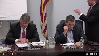 Chairman Paul Salafia becomes unhinged at Board Meeting