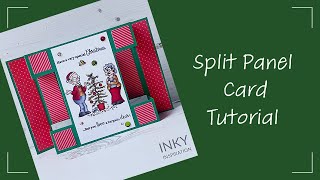 DIY Christmas Split Panel Card - A Festive Paper Craft
