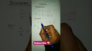 Fractions mul \u0026 Div #shorts #shortsfeed #mathematics #education #shortvideo #fractiondivision