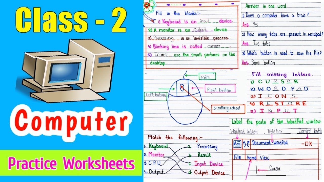 Computer Parts Worksheet For Class 2 At Beau Feuerstein Blog