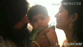 KGF STAR YASH Spending Time With his Cute Baby_AYRA And Wife_RADHIKA