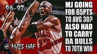 Michael Jordan Highlights vs Knicks (1997.04.19) - 33pts, Back-to-Back 70WIN Season?