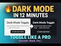 Build a Dark Mode Toggle with HTML, CSS & JS | Full Tutorial (12 Min) – Beginner Friendly