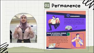 ASM501 SHORT VIDEO ASSIGNMENT 3: The Characteristics of Records