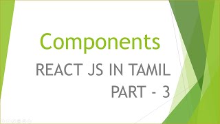 React JS Beginners Tutorial | Components | Part - 3