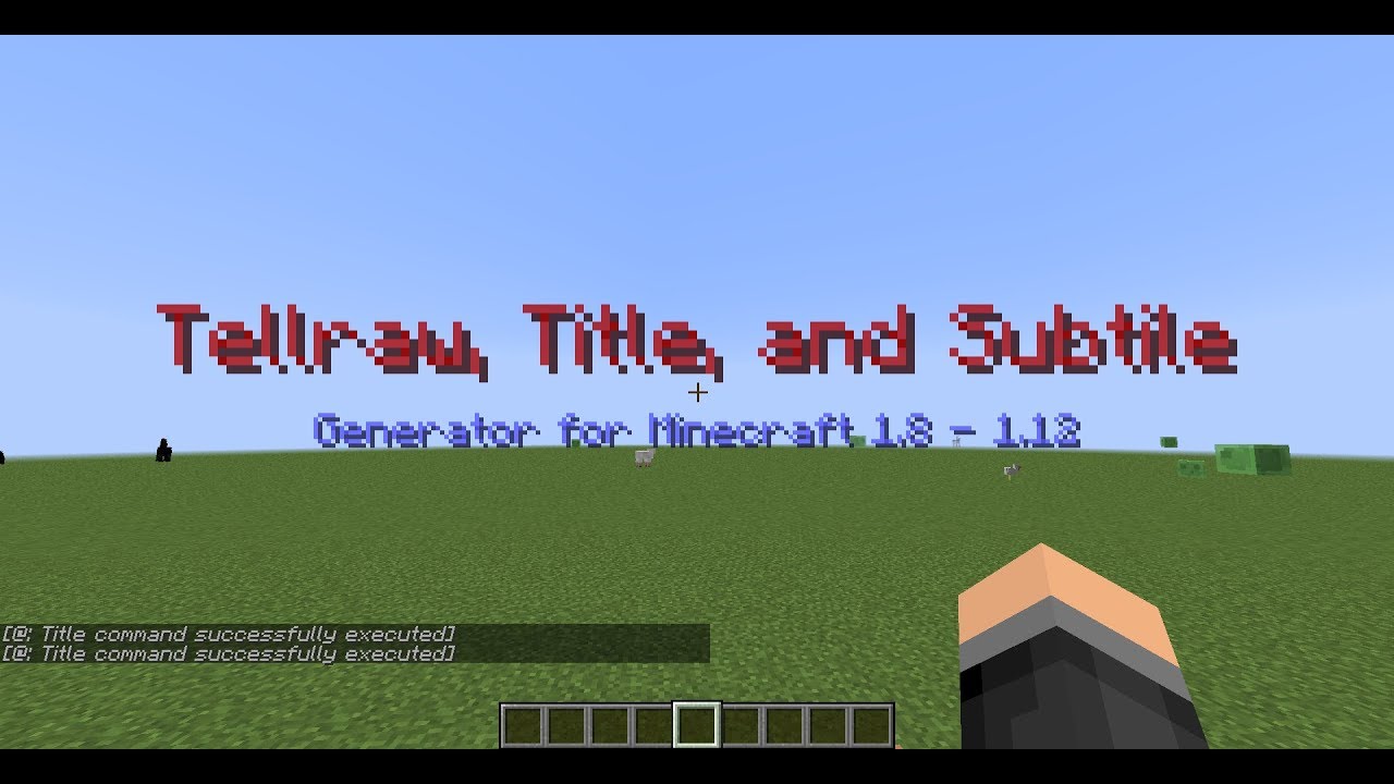 ++ 50 ++ Minecraft Title Command Generator 318129-How To Do A Title ...