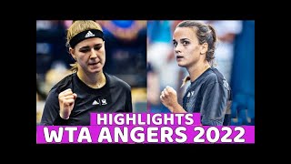 Karolina Muchova vs Clara Burel Match Highlights - Angers 2022