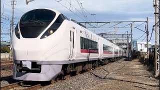 【強風のため行先が変更に】常磐線 557M E531系K482編成 普通 いわき行 14M E657系K2編成 特急 ひたち14号 勝田行 泉～植田間 通過 0225-01