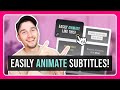 How to Create Animated Subtitles for Video | ONE CLICK! 🔥