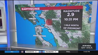 2.9 magnitude earthquake rattles the Oakland Hills