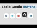 Social Media Icons - How to Design Social Media Buttons with Hover Offects [Pure CSS]