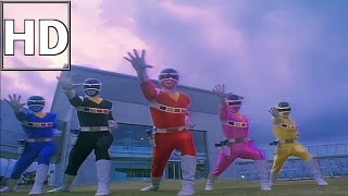 Denji Sentai Megaranger Henshin \u0026 Roll Call(HD)