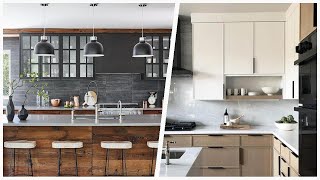 75 Beige Kitchen With Medium Tone Wood Cabinets Design Ideas You'll Love 🔴