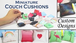 DIY Miniature Pillows (with 21 custom designs!)