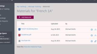 GoToTraining Video Quick Tip: MATERIALS