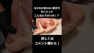 でかっ！牛ハツの捌き方を教えます！#shorts #焼肉 #ホルモン