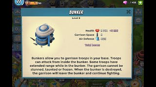 Boom Beach: Zeus Uses Bunkers \u0026 Defeats Smoky Attacks on HisHQ (Warriors+Bullit \u0026 Heavy+Zooka+Brick)