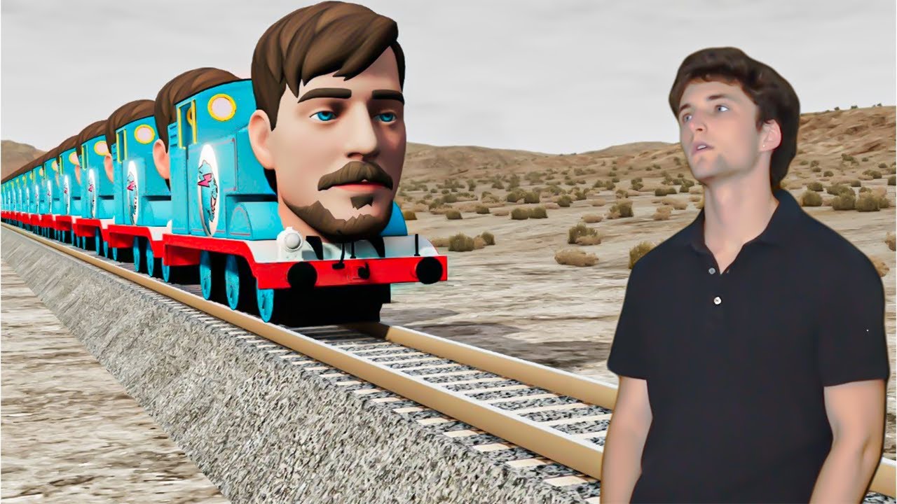 Funny Trains Cars Crossing Bollard Beamng Drive Youtube