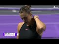 aryna sabalenka vs. elena rybakina 2024 wta finals riyadh group stage match highlights