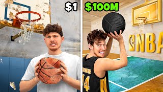 $1 vs $100,000,000 Basketball Court!