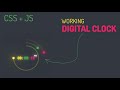 Amazing Working Digital Clock using Html CSS SVG & Javascript 02