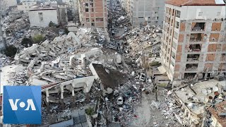 Drone Footage of Devastation in Hatay, Turkey | VOANews