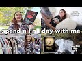 Spend a cozy Fall day with me 🍂☕️🎃 [book shopping, reading scary books, trying a new recipe]