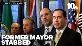 Former mayor in serious condition after stabbing