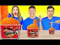 Big, Medium and Small Plate Challenge! Eating Giant Vs Tiny Food Challenge by Crafty Hype