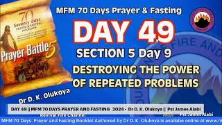 DAY 49 || MFM 70 DAYS PRAYER AND FASTING 2024 || 20/09/2024 || DAY 1413