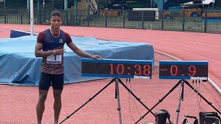 Chamod Yodhasinghe | 100m | 10.38sec (-0.9) NMR  | Srilanka Defence Services Games 2023  🇱🇰