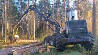 Logset 8H, pirmi kirtimai 🇱🇹, first felling in LT.