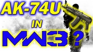 MW3: "NEW GUNS" DLC Coming? AK-74U On Weapons List PIC INSIDE (Modern Warfare 3) | Chaos