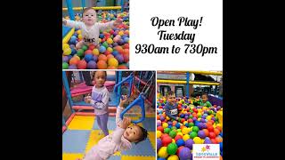 Open Play! Tuesday 930am to 730pm