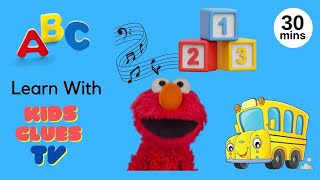 Learning ABC, Shapes, Colors and more on KIDS CLUES TV