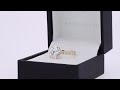 3.5ct round lab diamond engagement ring with pavé diamond band in 18k yellow gold ada diamonds