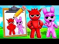 SPRUNKI BECOMES What THEY DRAW In ROBLOX! (Incredibox)