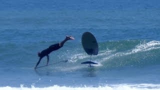Foil Surfing Wipeouts