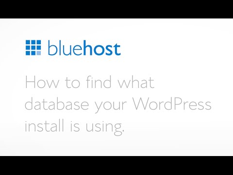 How to find which database your WordPress install is using. How to find which database your WordPress install is using.