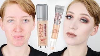 Rimmel Lasting Finish 25H Breathable Foundation \u0026 Concealer Wear Test \u0026 Review