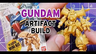 Building a Bandai Gundam Artifact phase 3 011 GOUF Flight type plastic mini kit