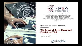 Webinar: The Power of Driver Based and Predictive FP&A