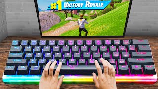 Playing Fortnite on the World's Largest Keyboard!