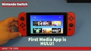 Nintendo Switch First Media App, HULU!