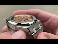 audemars piguet royal oak perpetual calendar titanium 26615ti salmon dial ap review