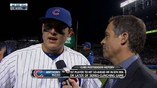 STL@CHC Gm4: Rizzo on the Cubs advancing to the NLCS