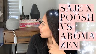 Review: SAJE X POOSH DIFFUSER VS. AROMA ZEN DIFFUSER | #SajeNaturalWellness Diffuser REVIEW 2019