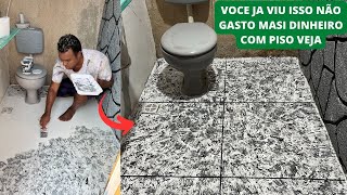 VEJA QUE BRILHANTE IDEIA Não Gaste mais DINHEIRO💰 Com PISO E Argamassa CUSTO MUITO BAIXO VEJA E FAÇ