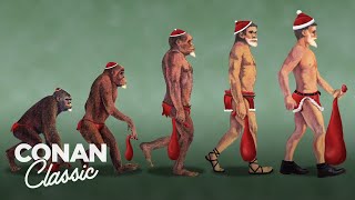 The Evolution Of Santa | Late Night with Conan O’Brien